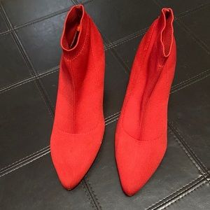 Red boots Forever 21 in like new